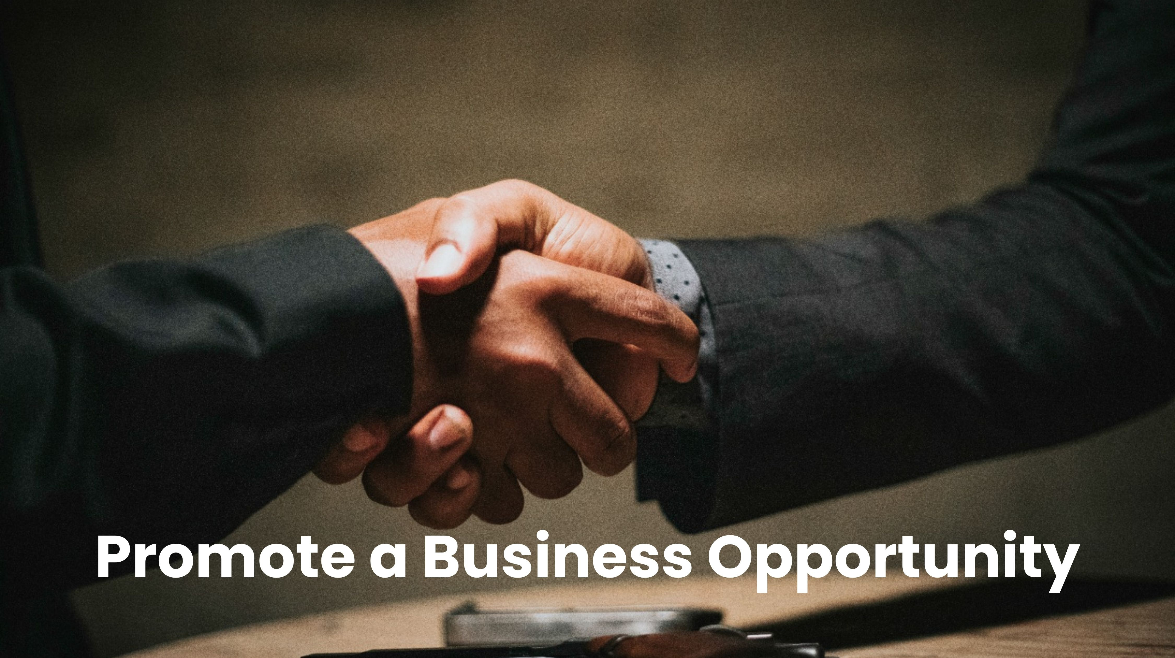 Promote a business